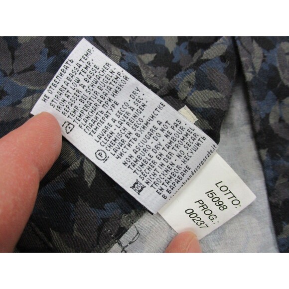 Tintoria Mattei 954 Shirt Mens 44 17.5 Extra Large XL Slim Floral Graphic Print - Picture 7 of 13